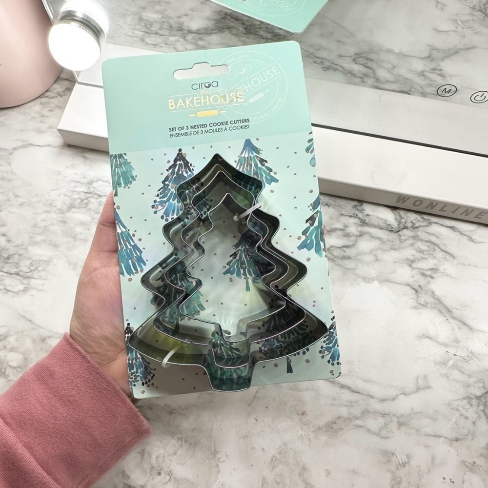The Bake House 3 Christmas Tree Cookie Cutters
